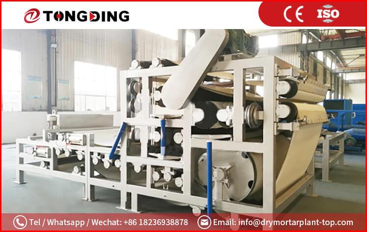 Ленточный дегидратор крахмальных остатков