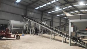 湿沙仓到烘干机。2